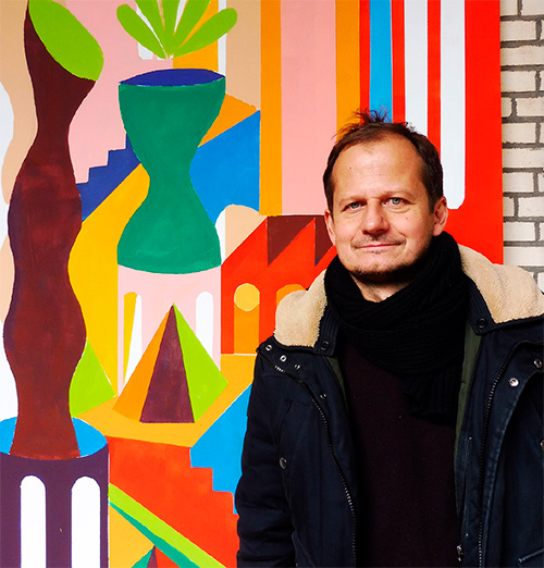 autoportrait de l'artiste peinture