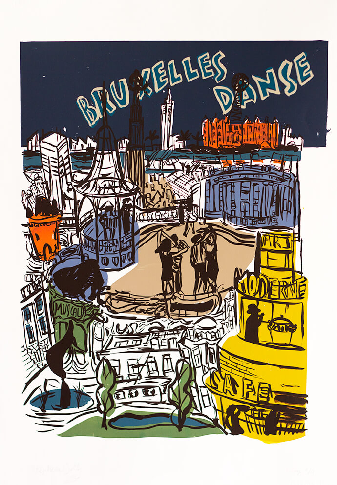 architecture colorée Bruxelles