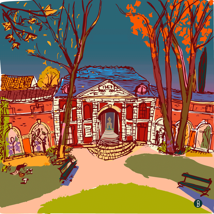 abbaye de Forest en automne