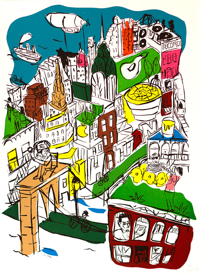 buildings colorés New york