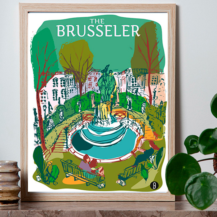 illustration du sablon en été 