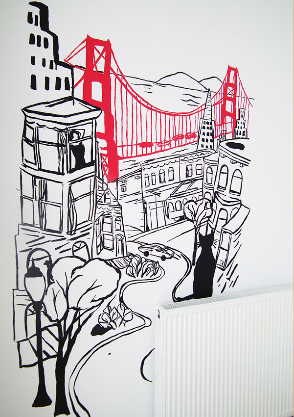illustration ville San fransisco